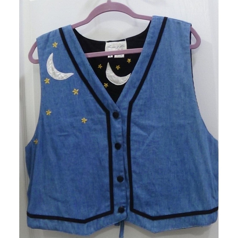 Square Dance Women's Size 14 Reversable Vest. Halloween Country Western #172